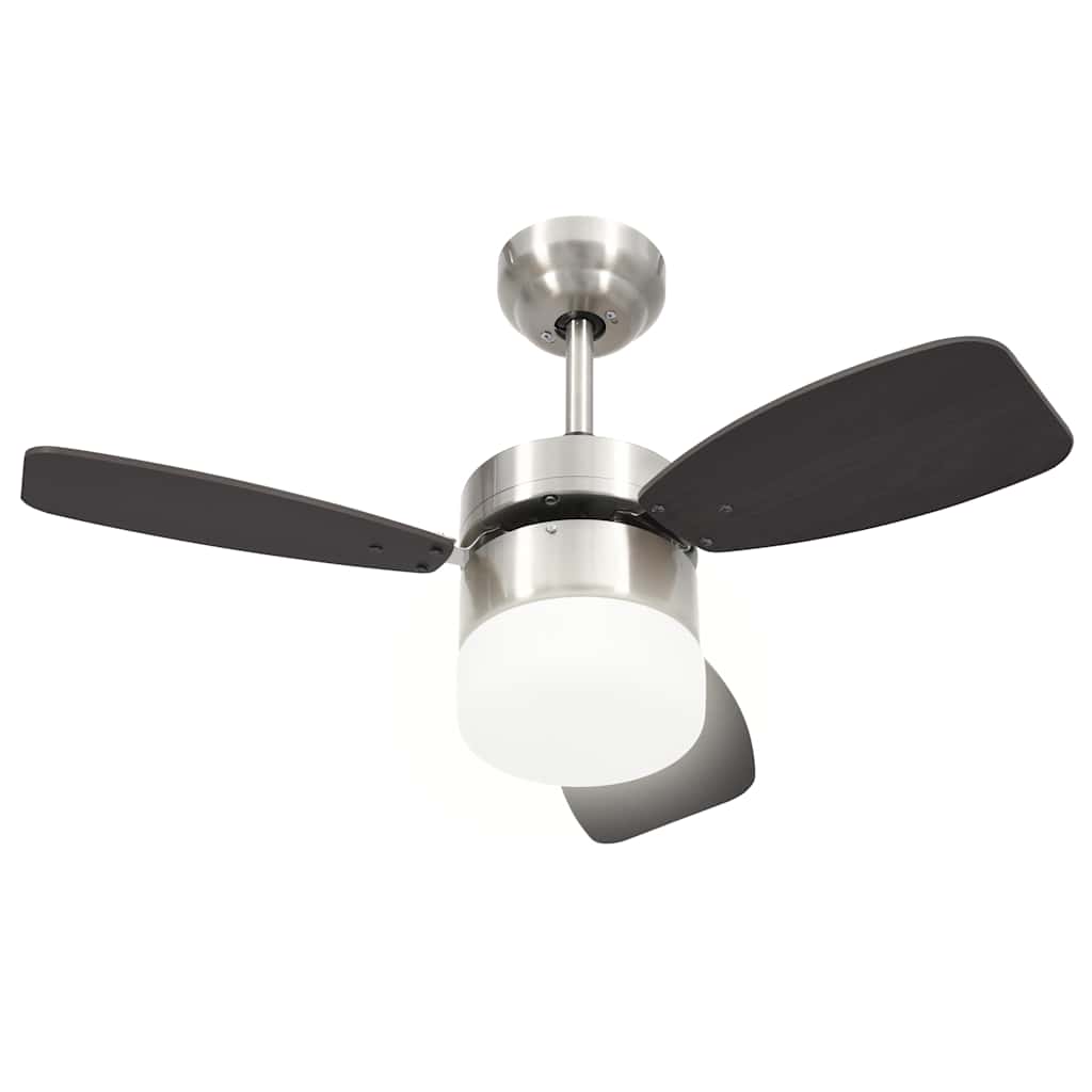 Deckenventilator mit Licht und Fernbedienung 108 cm Dunkelbraun