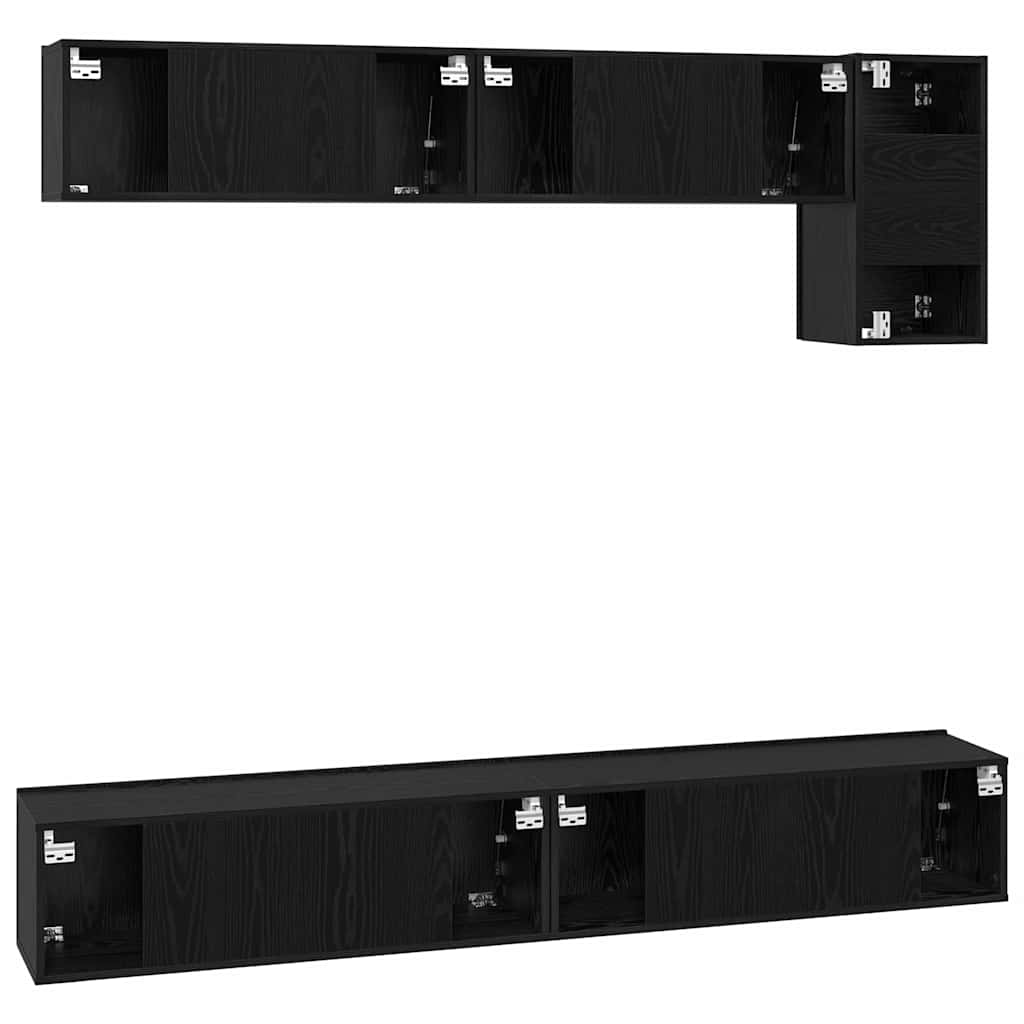 5-tlg. TV-Schrank-Set Weiß Holzwerkstoff