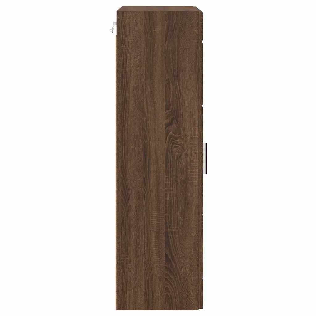 Highboard mit Regal FLORIN Weiß 60 x 35 x 182 cm Holzwerkstoff