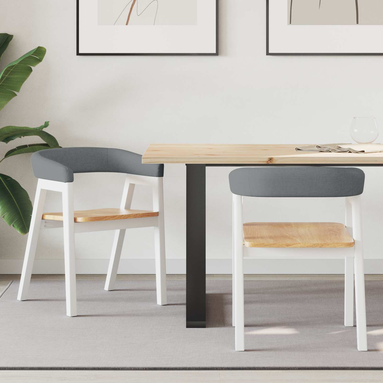 Esszimmerstühle 2 pcs Hellbraun 54 x 57 x 73 cm