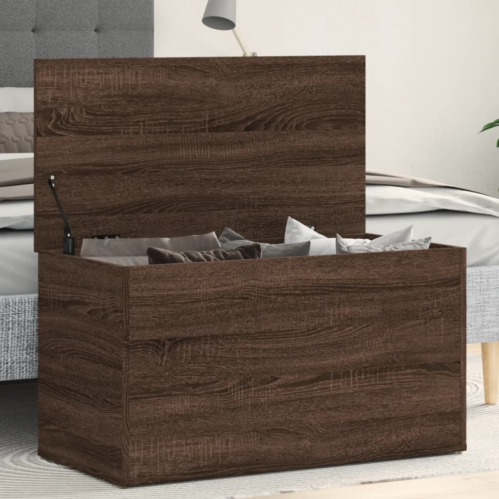Aufbewahrungstruhe Weiß 84x42x46 cm Holzwerkstoff
