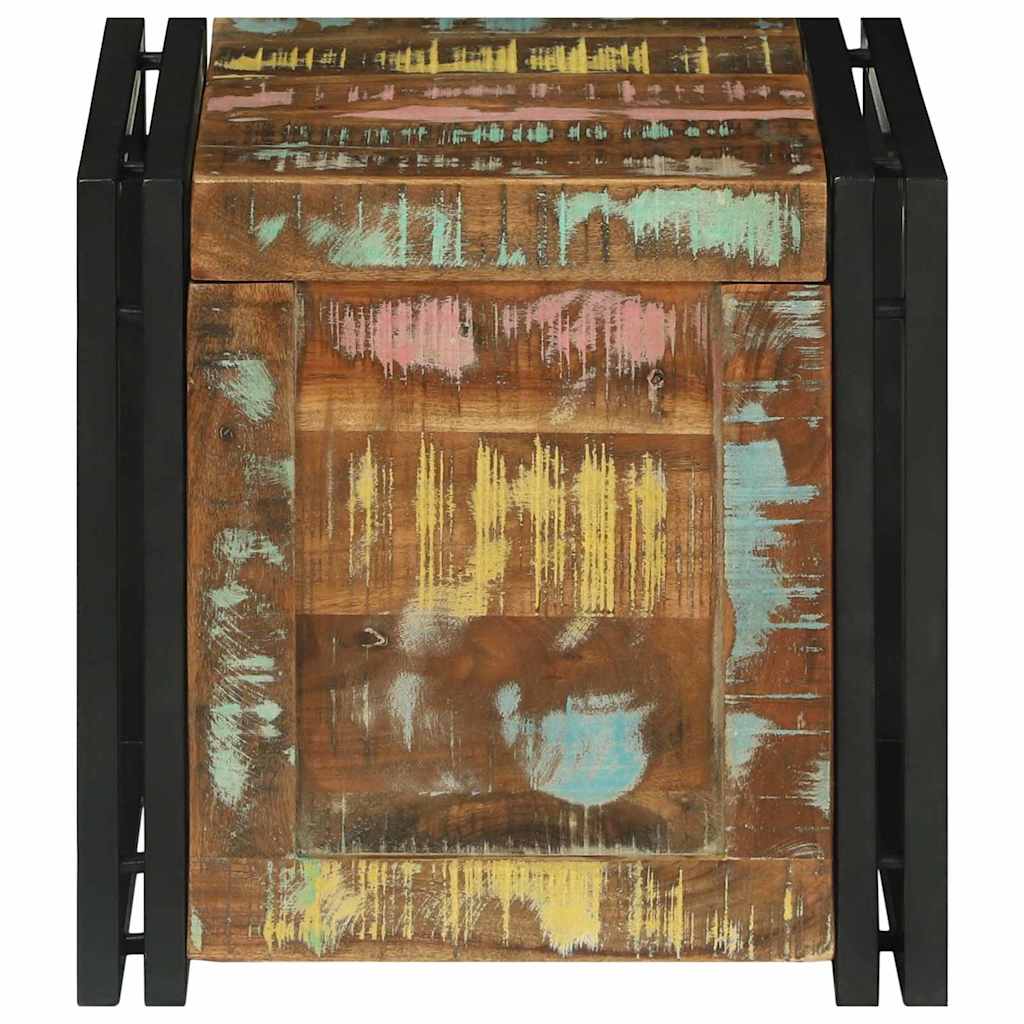 Aufbewahrungsbox 50 x 50 x 50 cm Massives upgecyceltes Holz