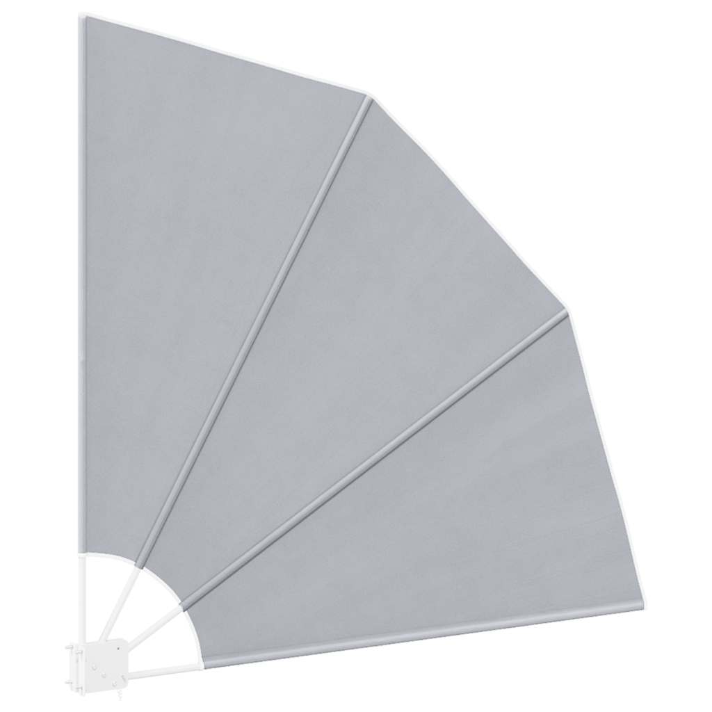 Faltbarer Balkonfächer Grau 210×210 cm