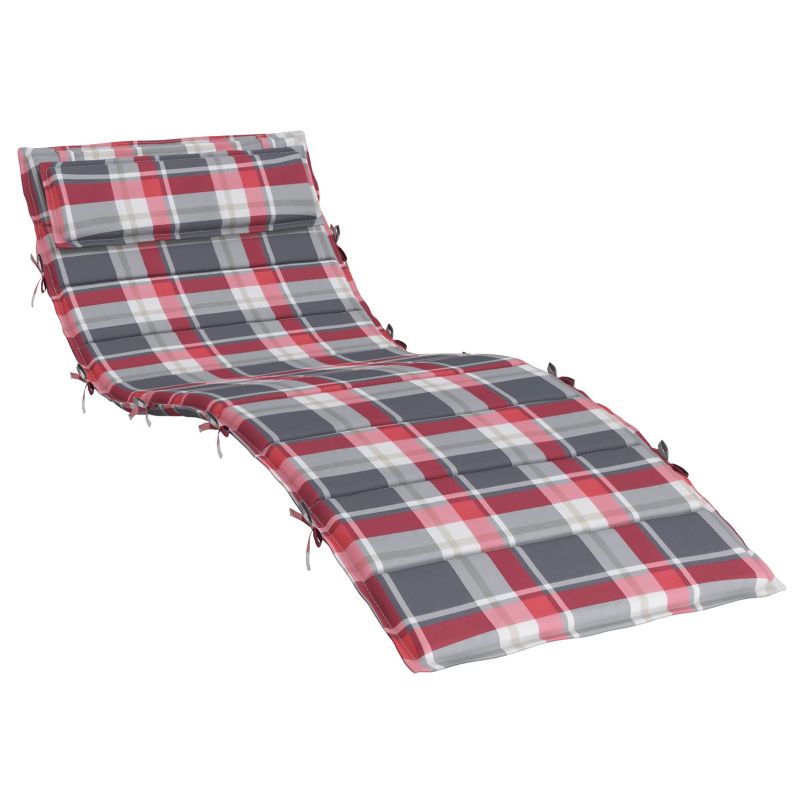 Sonnenliegen-Auflage Grau 180x60x4 cm Oxford-Gewebe