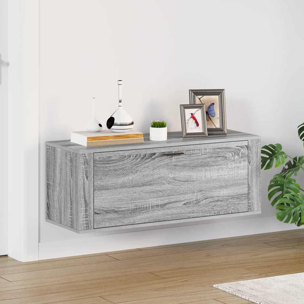Wand-Schuhschrank Weiß 100x35x38 cm Holzwerkstoff