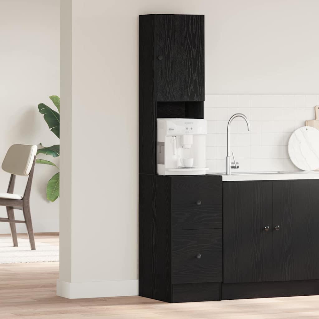 Küchenschrank Weiß 60x50x180 cm Holzwerkstoff