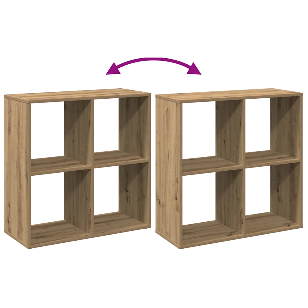 Bücherregal Weiß 137,5x29x137,5 cm Holzwerkstoff
