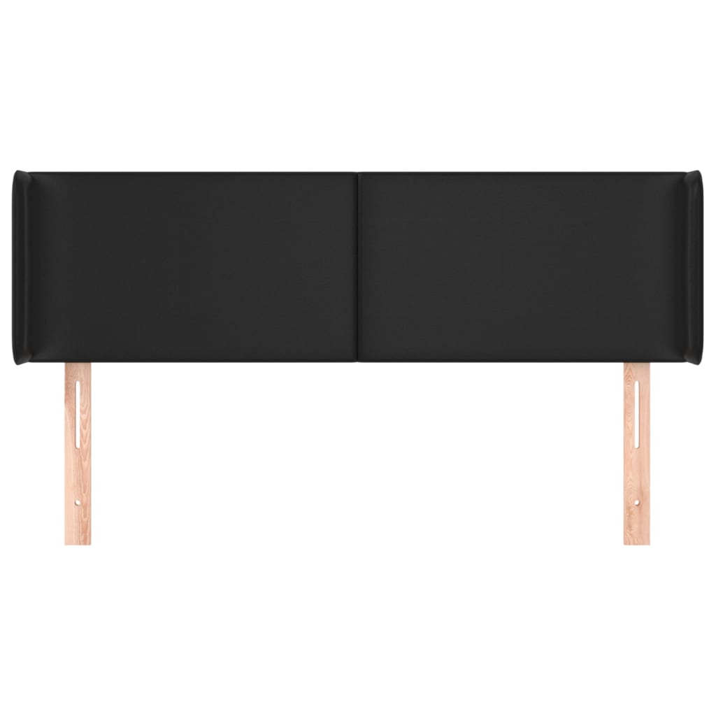 Kopfteil mit Ohren Creme 83x16x78/88 cm Kunstleder