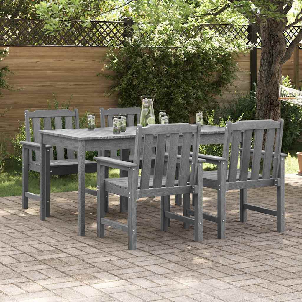Gartenstuhl 4 pcs Weiß 65,5 x 59 x 88 cm Polyethylen