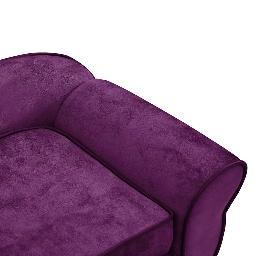 Hundesofa Dunkelgrau 72x45x30 cm Plüsch