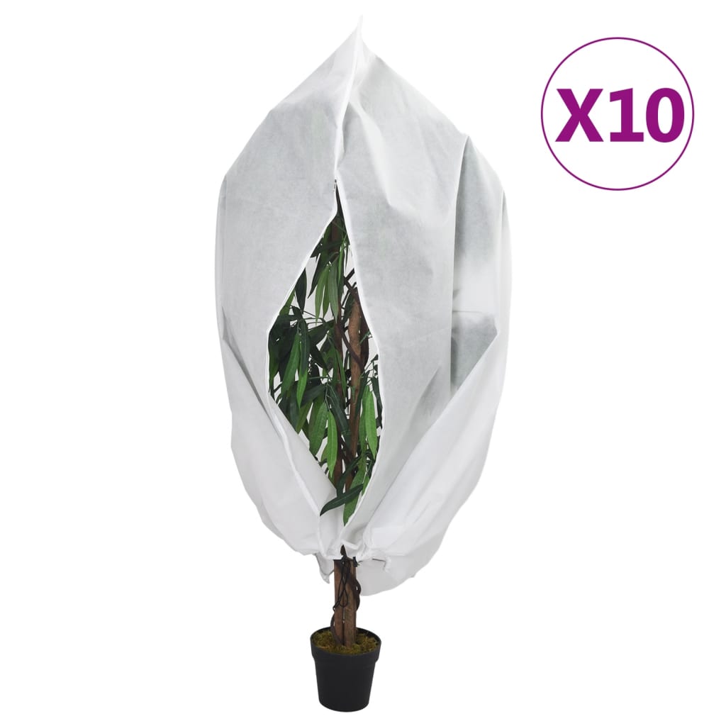 Wintervlies mit Reißverschluss 4 Stk. 70 g/m² 1x1,55 m