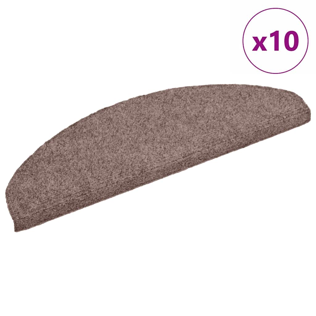 Stufenmatten Selbstklebend 15 Stk. 56x17x3 cm Hellbraun Halbrund