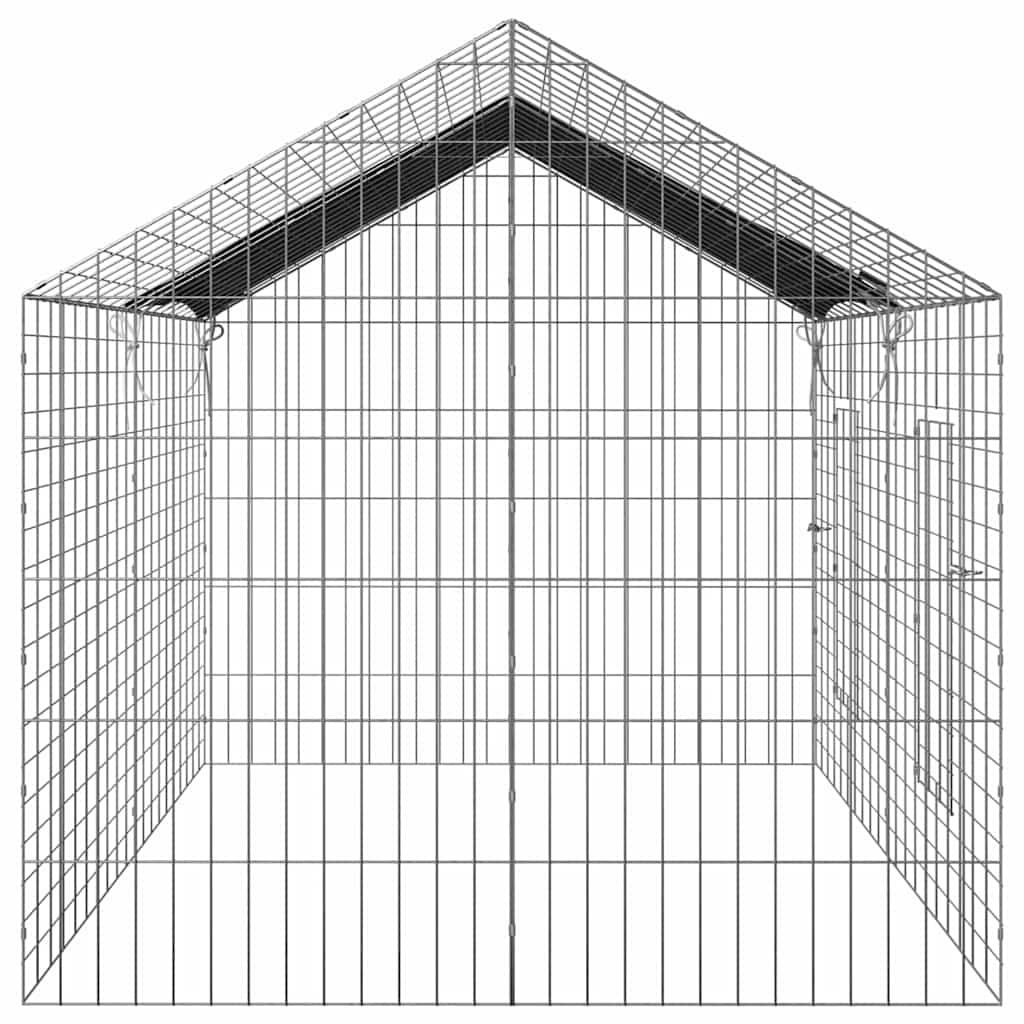Hasenkäfig Silber 100 x 78 x 78 cm Verzinkter Stahl