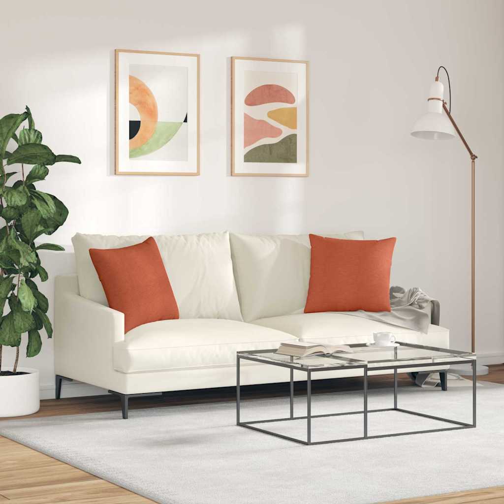 Sofakissen 2 Stück Hellgrau 50 x 30 cm Cordstoff