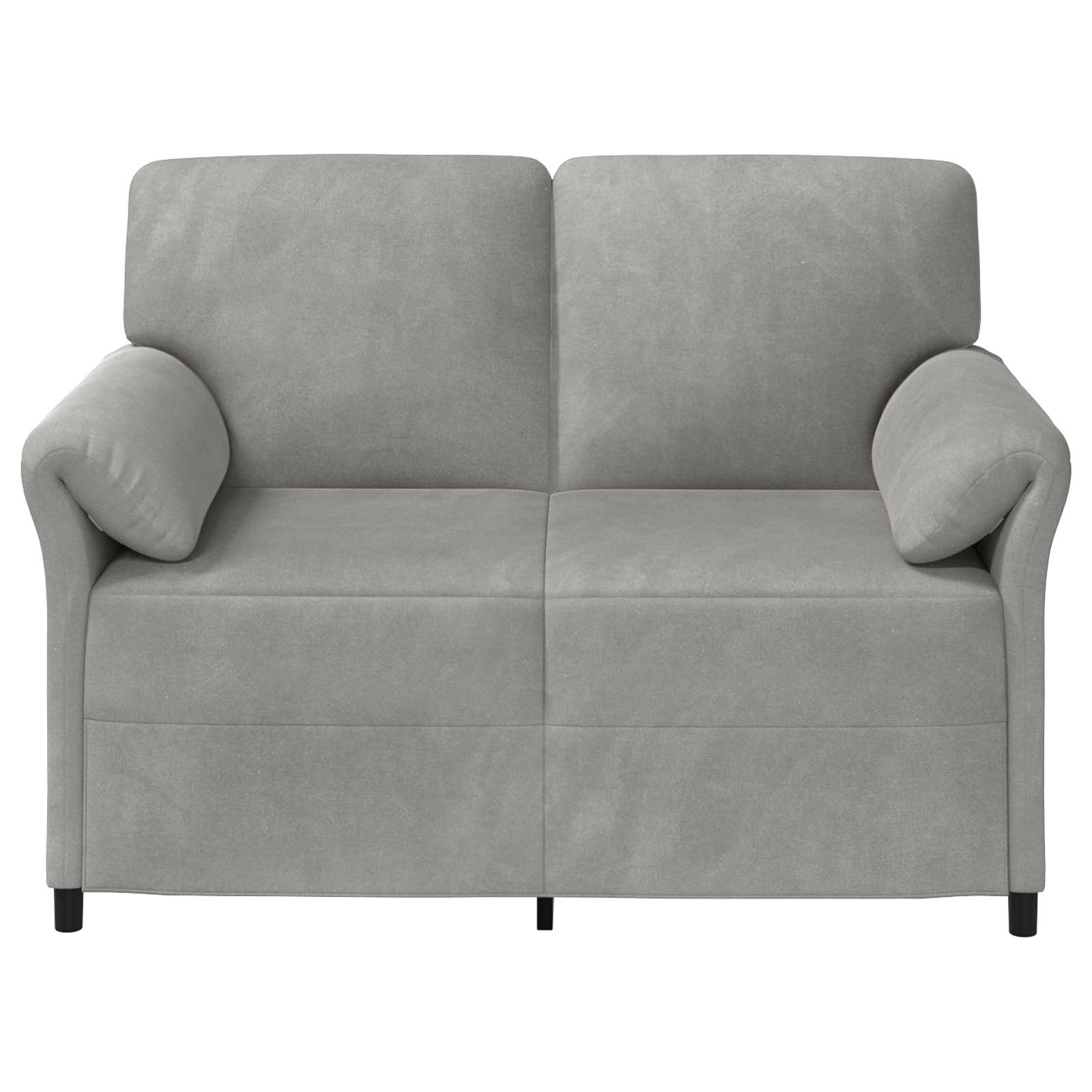 1-Sitzer Sofa Hellgrau 88 x 83 x 95 cm Samt