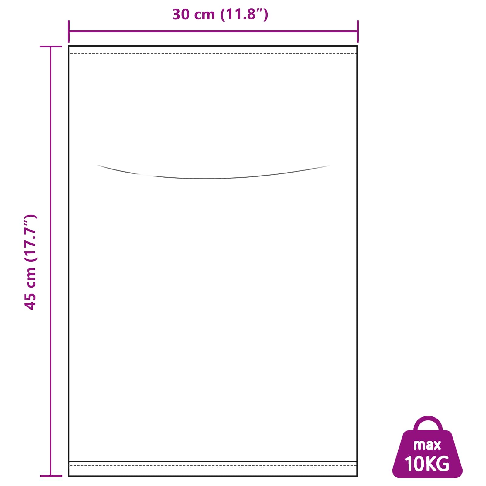 Gewebte Säcke 10 pcs Weiß 30 x 45 cm PP