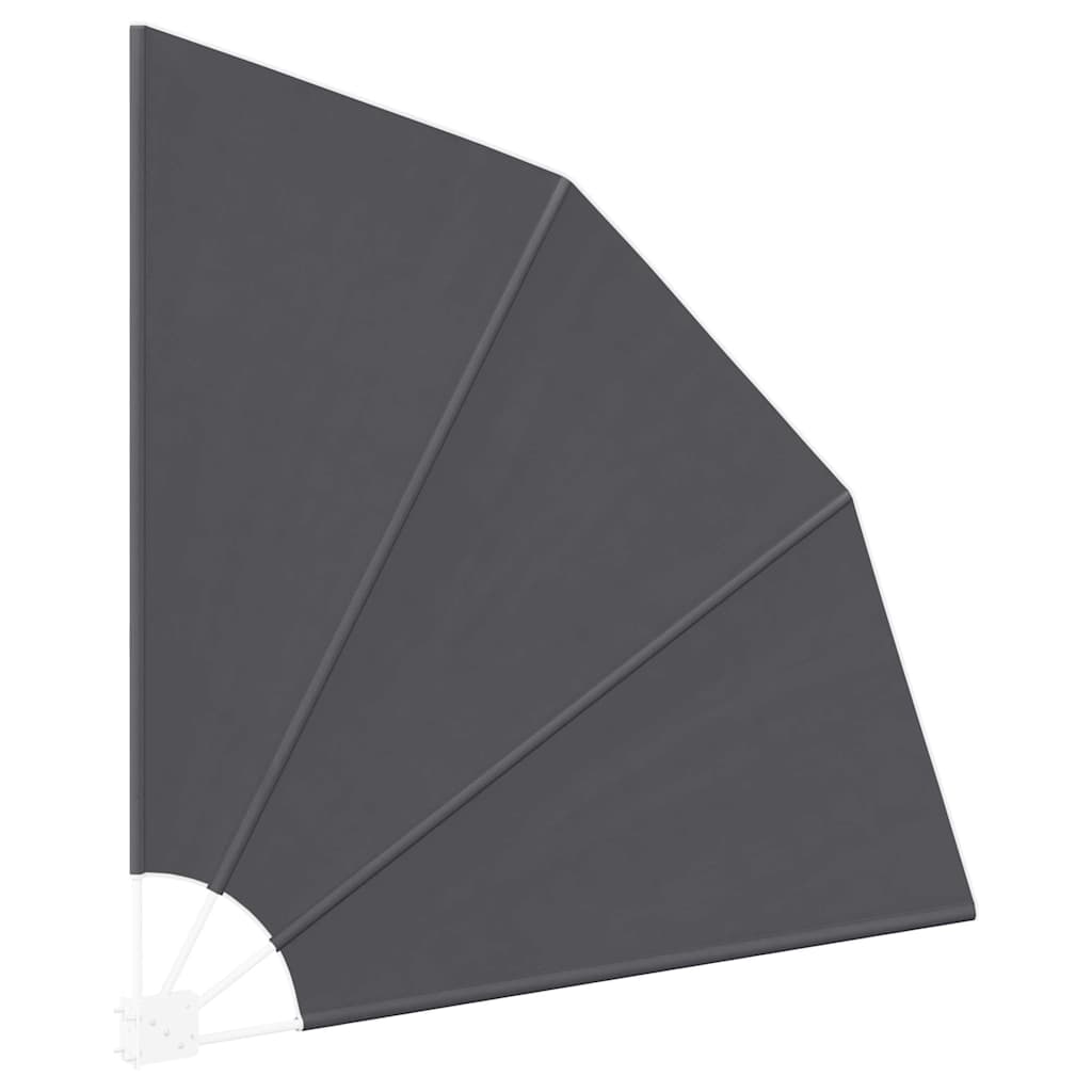 Faltbarer Balkonfächer Grau 210×210 cm