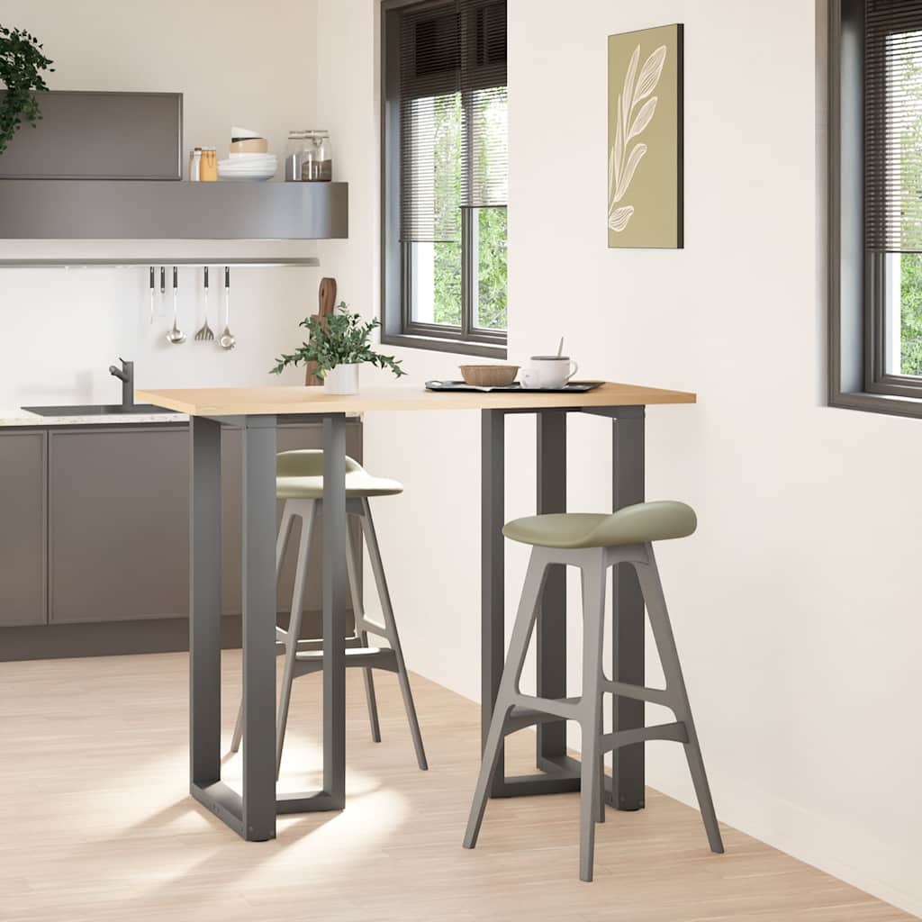 Couchtischbeine T-Form 2 Stk. Schwarz 30x25x(30-31) cm Stahl