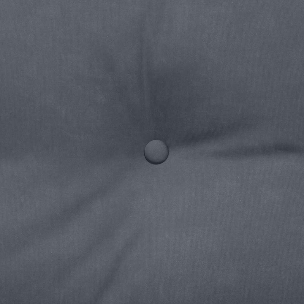 Rückenkissen Blau 45 x 24 x 50 cm Samt