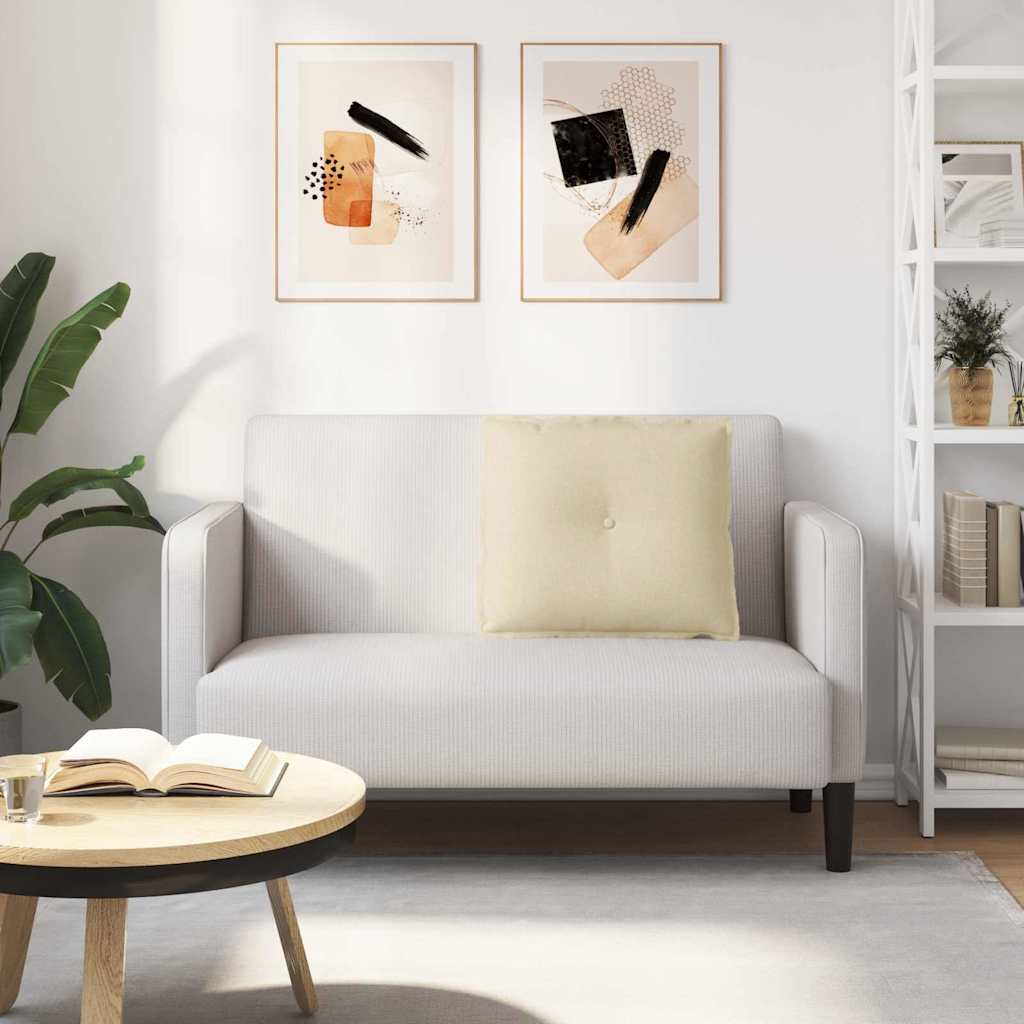 Rückenkissen Hellgrau 50 x 19 x 45 cm Stoff