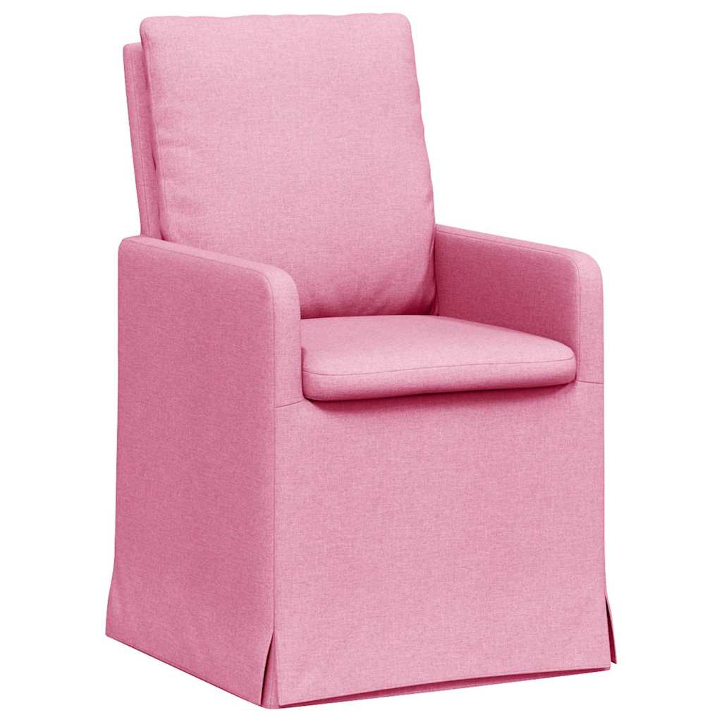 Esszimmerstühle 2 pcs Hellgrau 57 x 67 x 98 cm Stoff