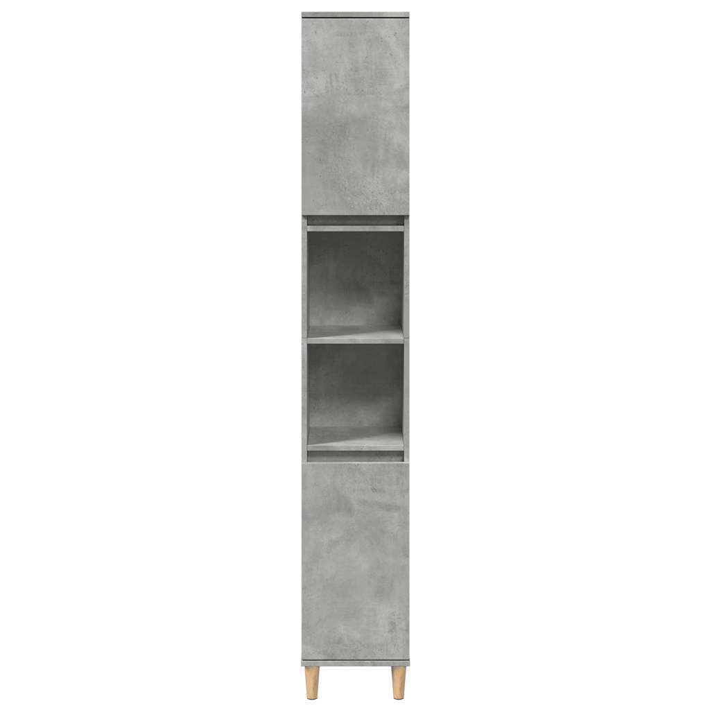 Badschrank Weiß 30x30x190 cm Holzwerkstoff
