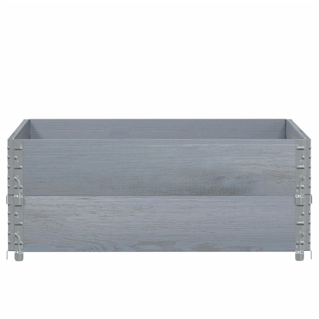 Pflanzkasten Grau 150x100 cm Massivholz Kiefer