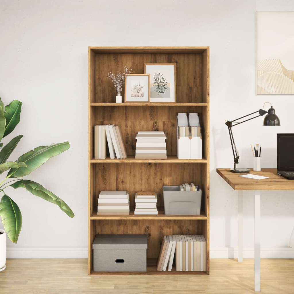 Bücherregal Weiß 80x30x189 cm Holzwerkstoff