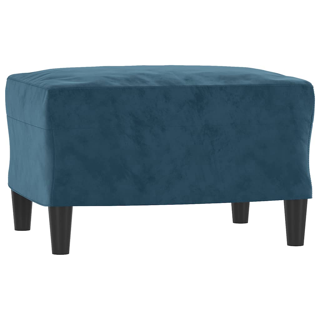 3-Sitzer-Sofa mit Hocker Rosa 180 cm Samt