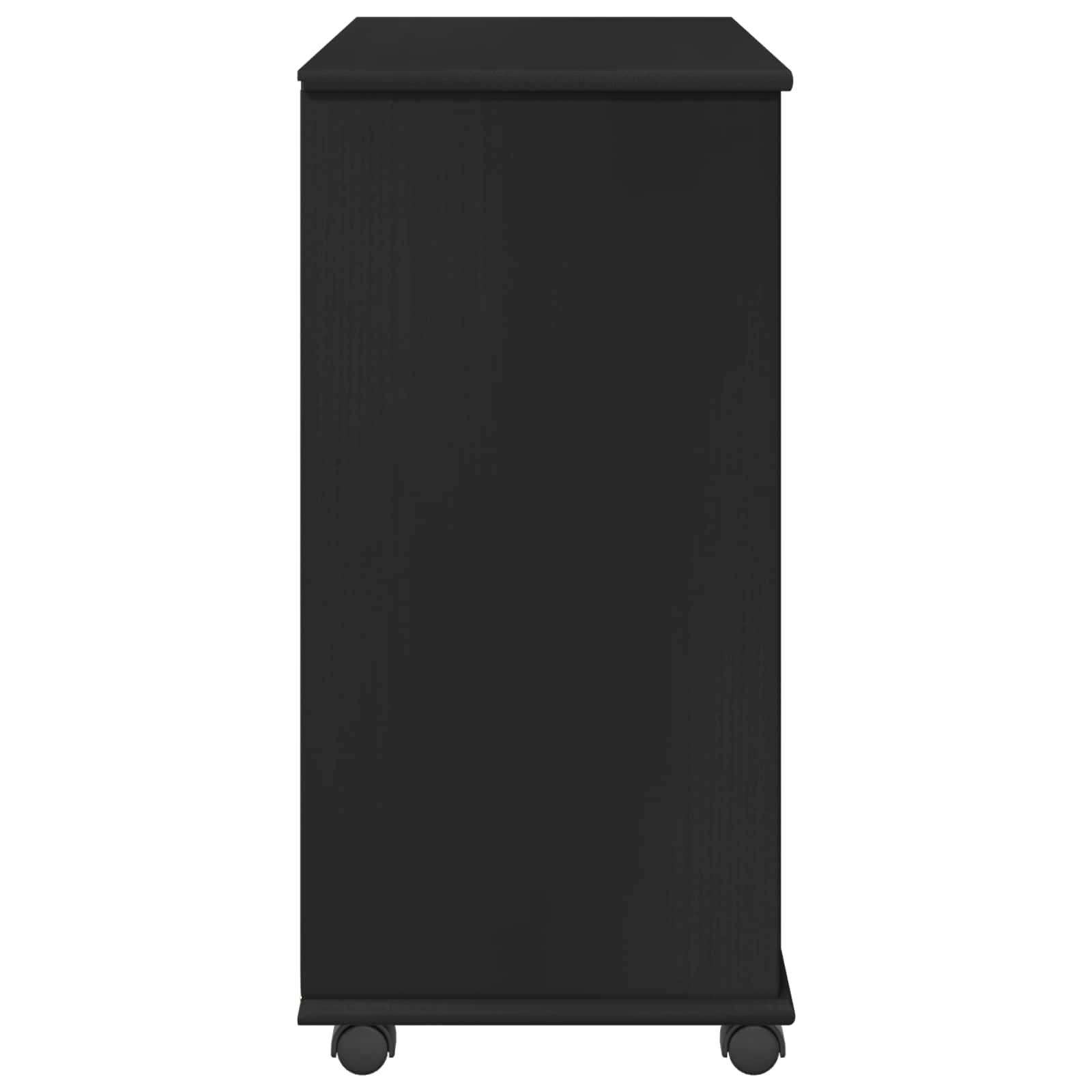 Rollschrank Honigbraun 63,5 x 39 x 79 cm Massivholz Kiefer