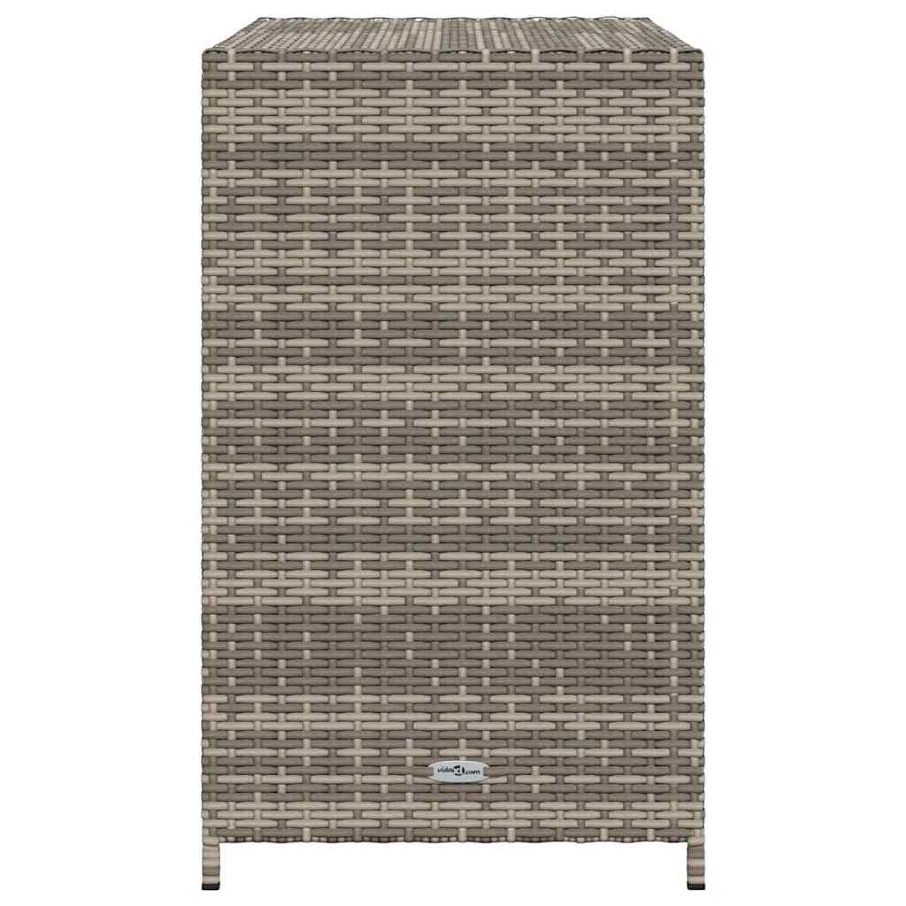 Gartenschrank Schwarz 83x45x76 cm Poly Rattan