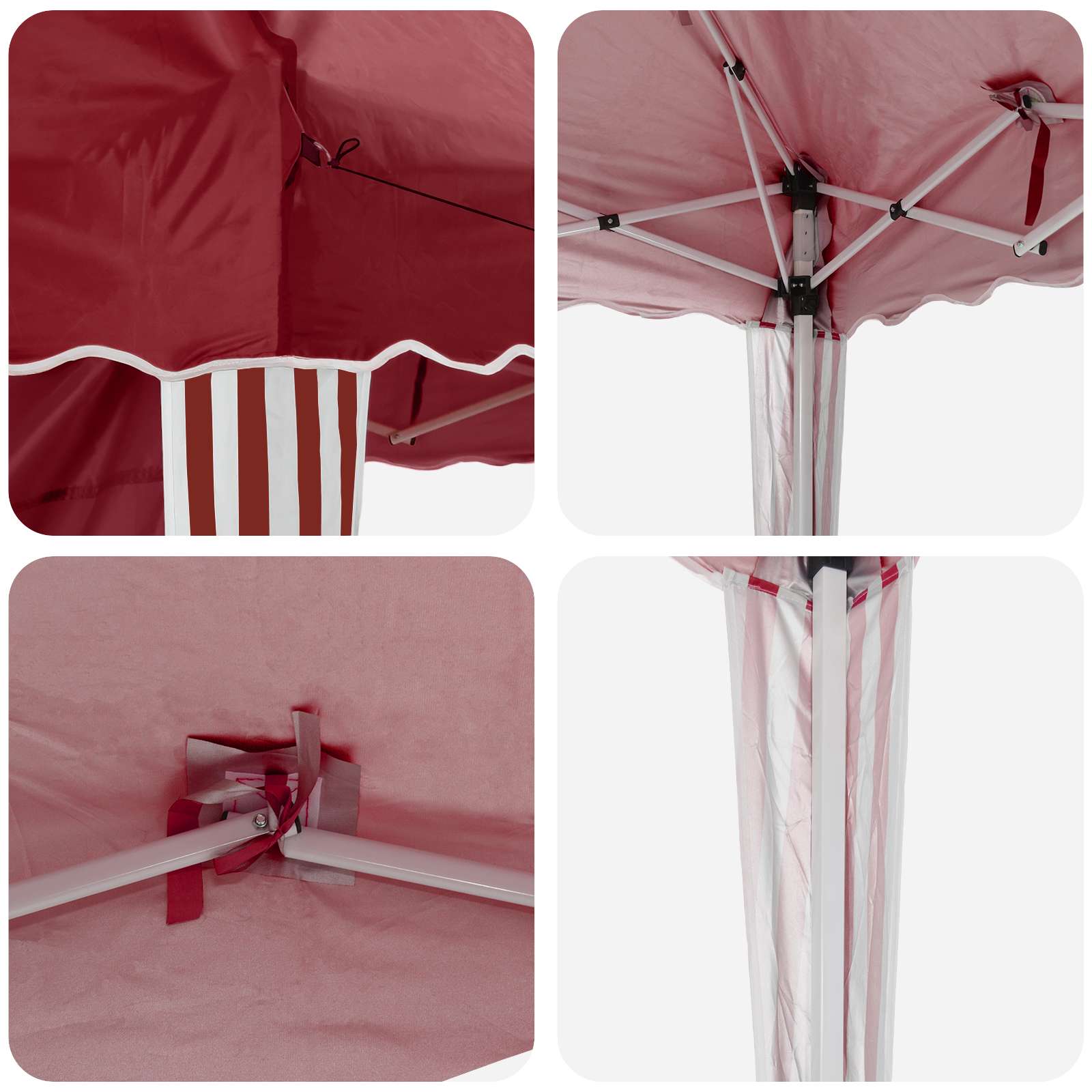 Pop-up Partyzelt 575 x 290 x 245 cm Creme