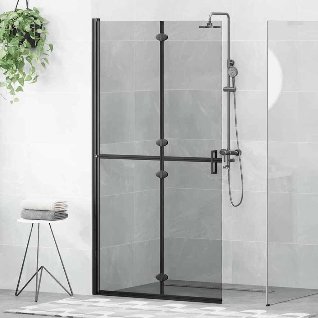 Faltbare begehbare Duschwand Transparentes ESG Glas 70x190 cm