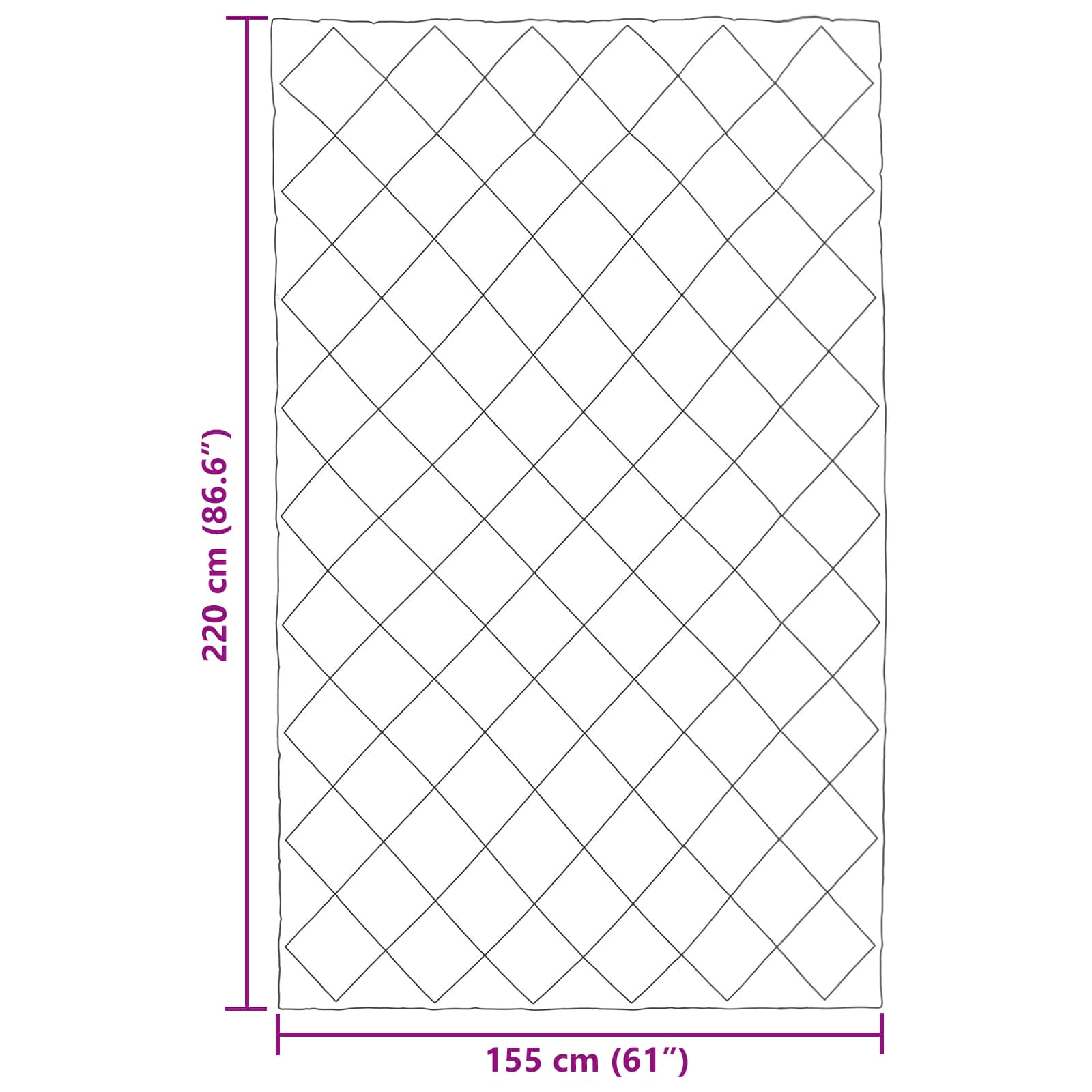 Sommerdecke Anthrazit 200 x 135 cm Mikrofaser