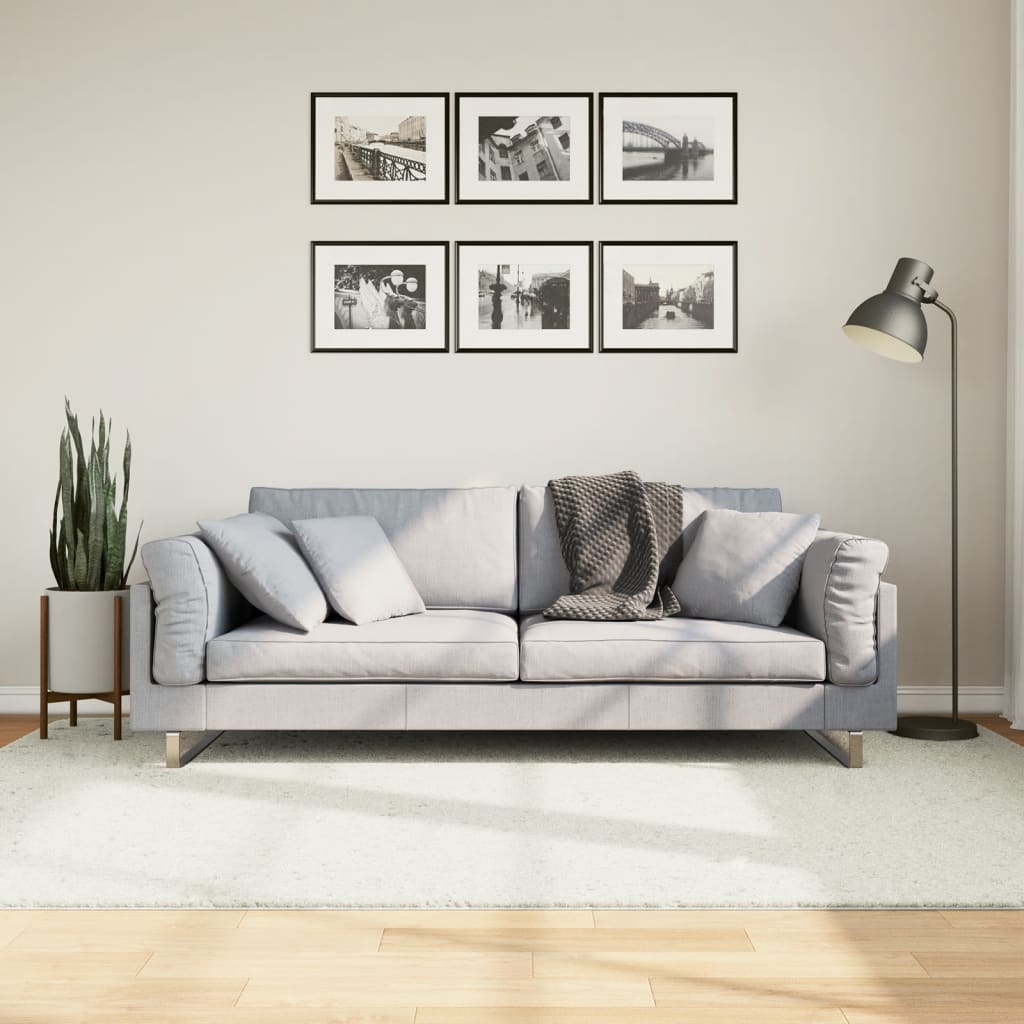Teppich OVIEDO Kurzflor Anthrazit 120x120 cm