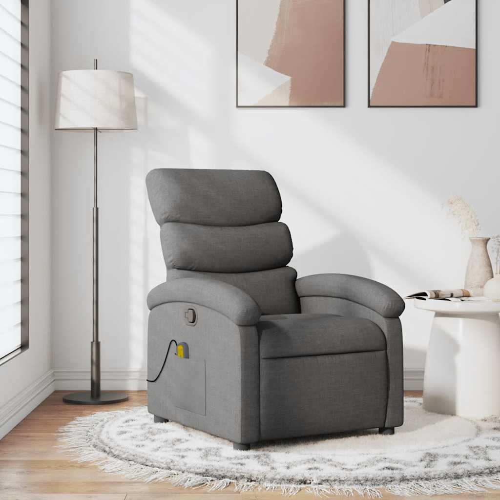 Relaxsessel Elektrisch Hellgrau Stoff