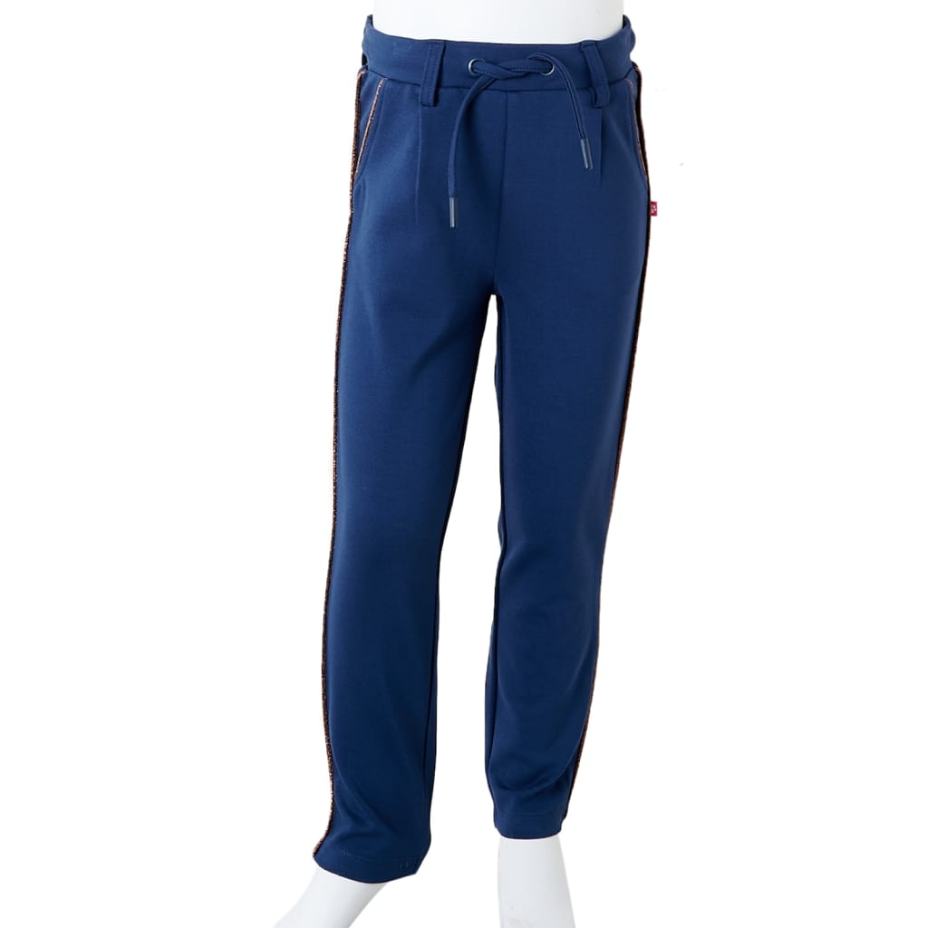 Kinderhose mit Kordelzug Marineblau 92