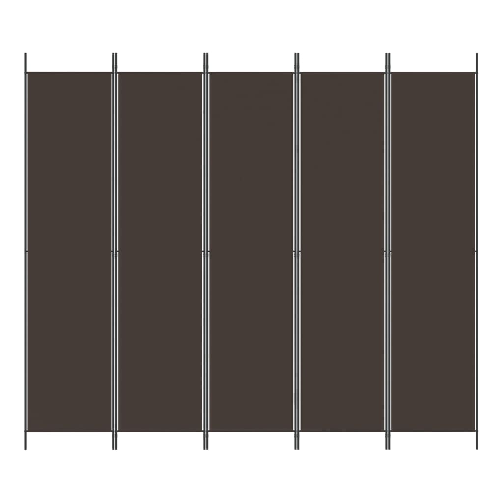 3-teiliger Raumteiler Beige 150 x 220 cm Stoff