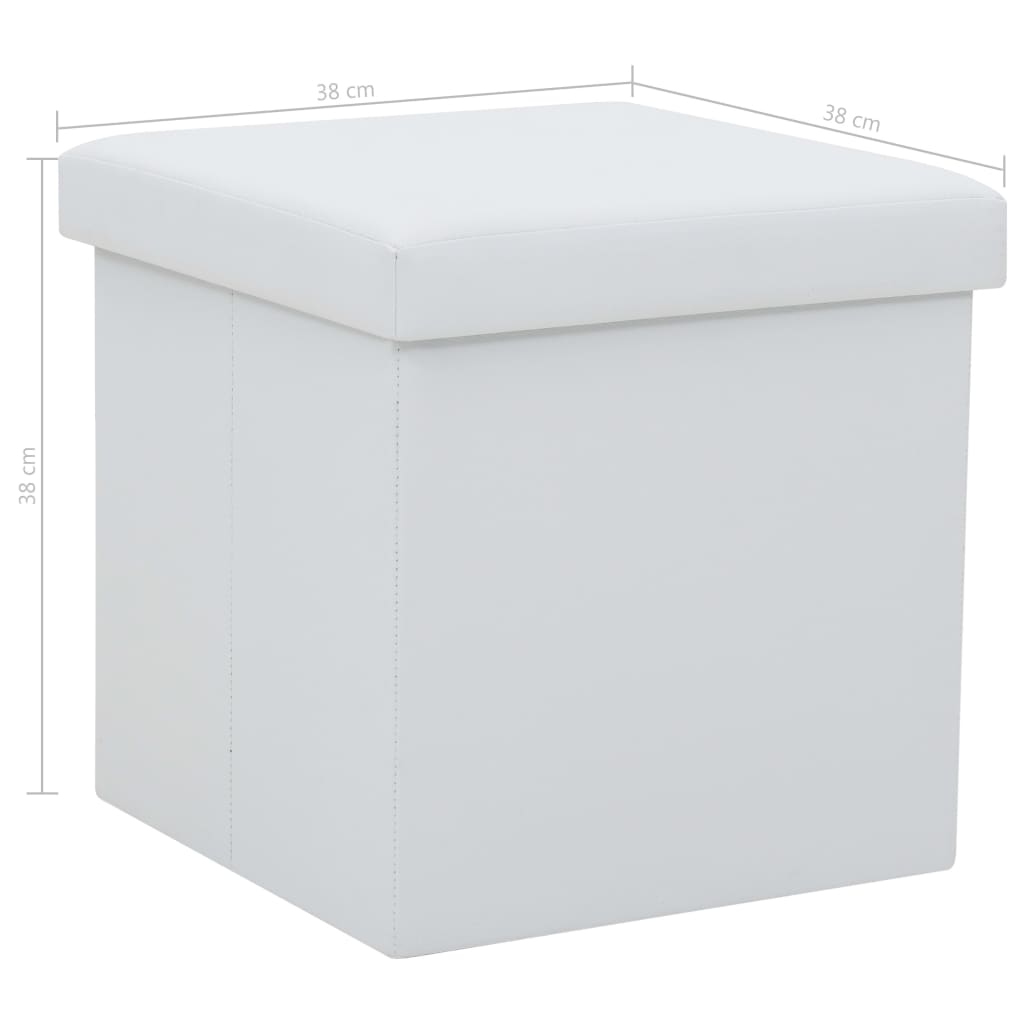 Hocker mit Stauraum Braun PVC