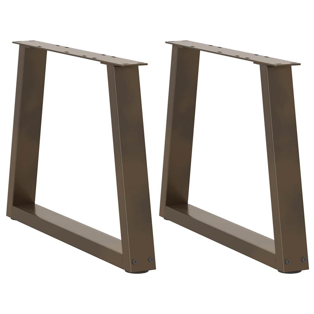 Couchtischbeine V-Form 2 Stück Schwarz 30x(30-31,3) cm Stahl