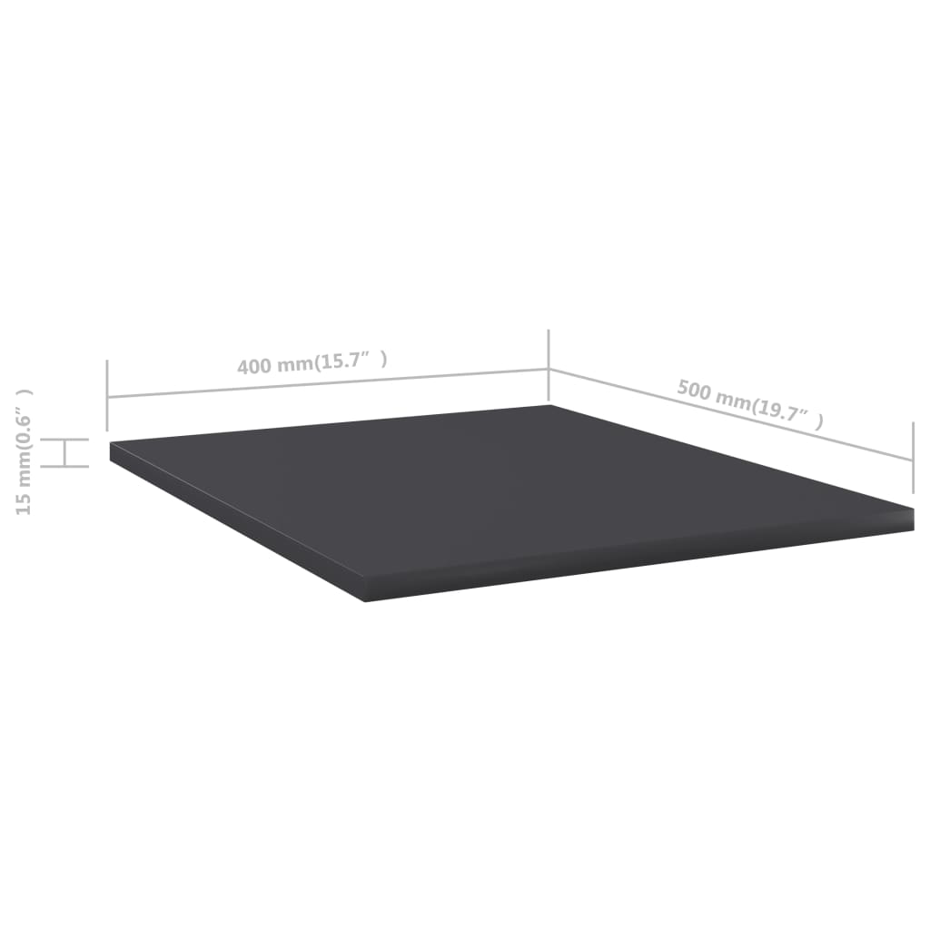 Bücherregal-Bretter 4 Stk. Weiß 40x10x1,5 cm Holzwerkstoff