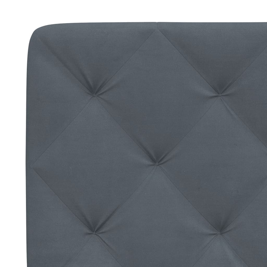 Bett mit Matratze Hellgrau 80x200 cm Samt