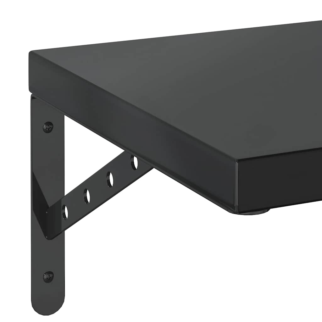 Wandregale 2 Stk. 100x40 cm Silbern Edelstahl