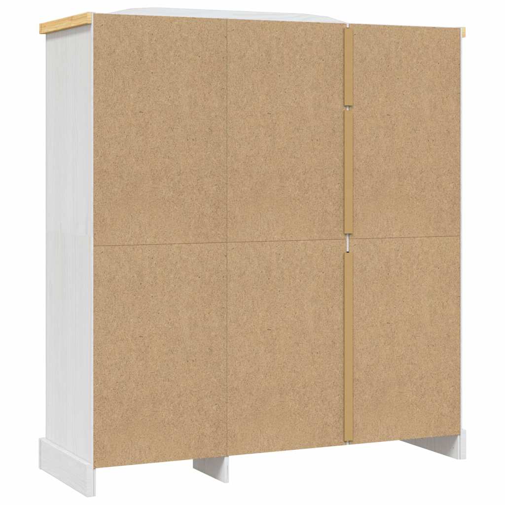 Kleiderschrank Mexiko-Stil Kiefernholz 3 Türen