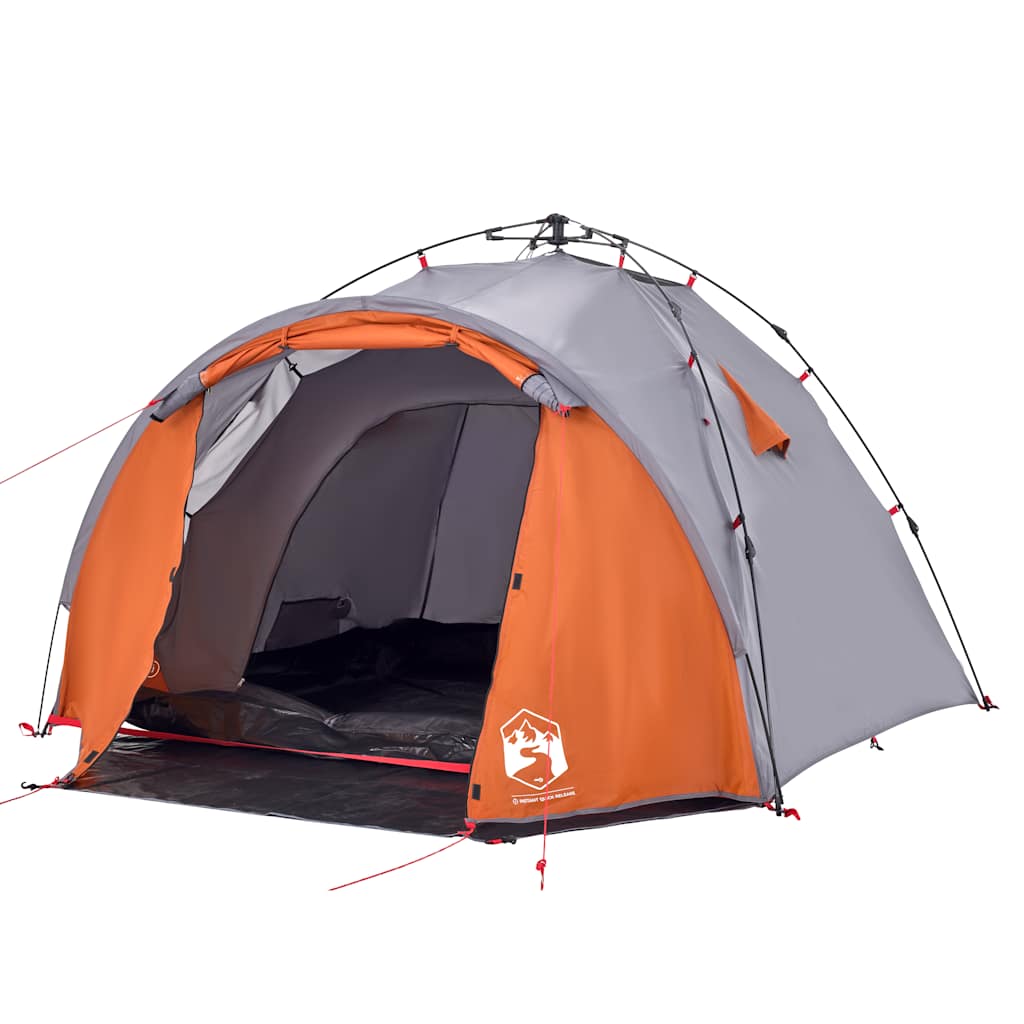 Kuppel-Campingzelt 3 Personen Grün Quick Release