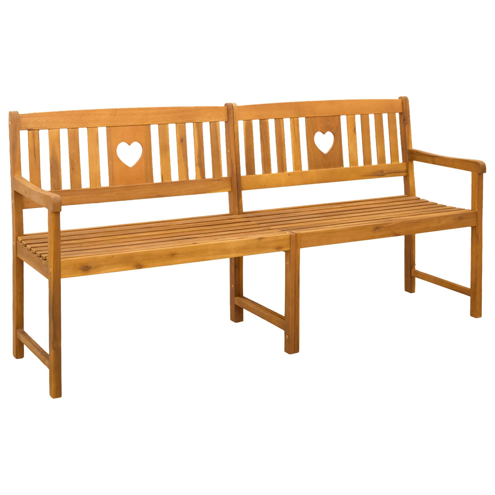 Bank Outdoor Natur 110 x 56 x 90 cm Massivholz Akazie