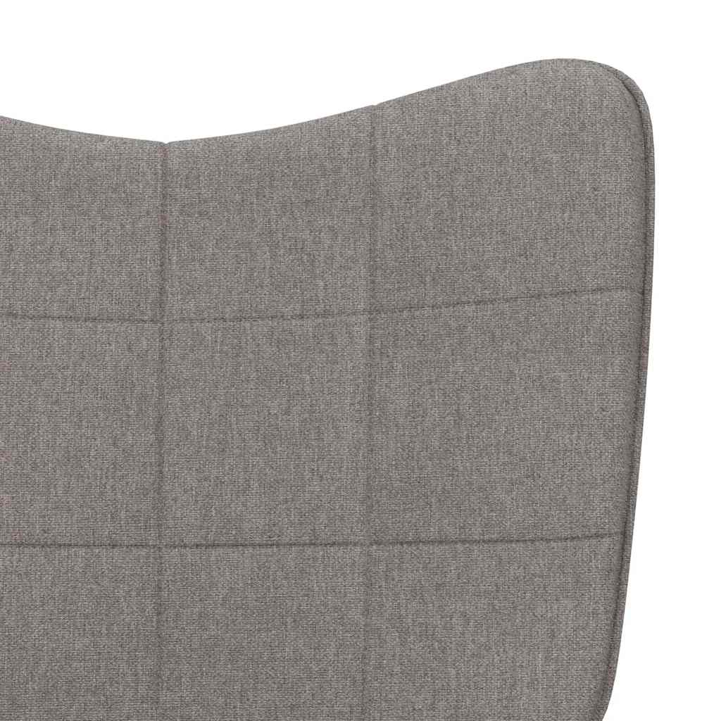 Schaukelstuhl Taupe Stoff