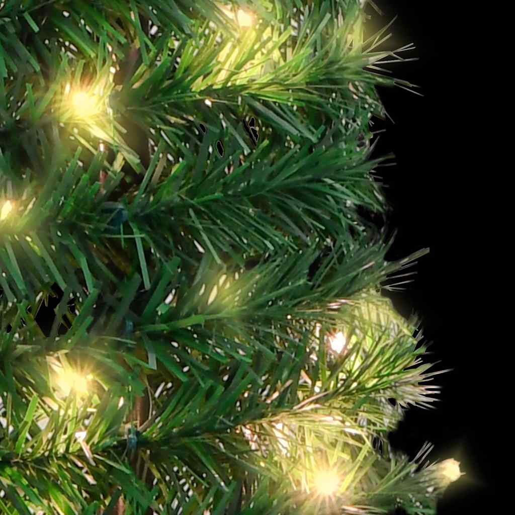 Künstlicher Pop-Up-Weihnachtsbaum mit Beleuchtung Grün 150 cm