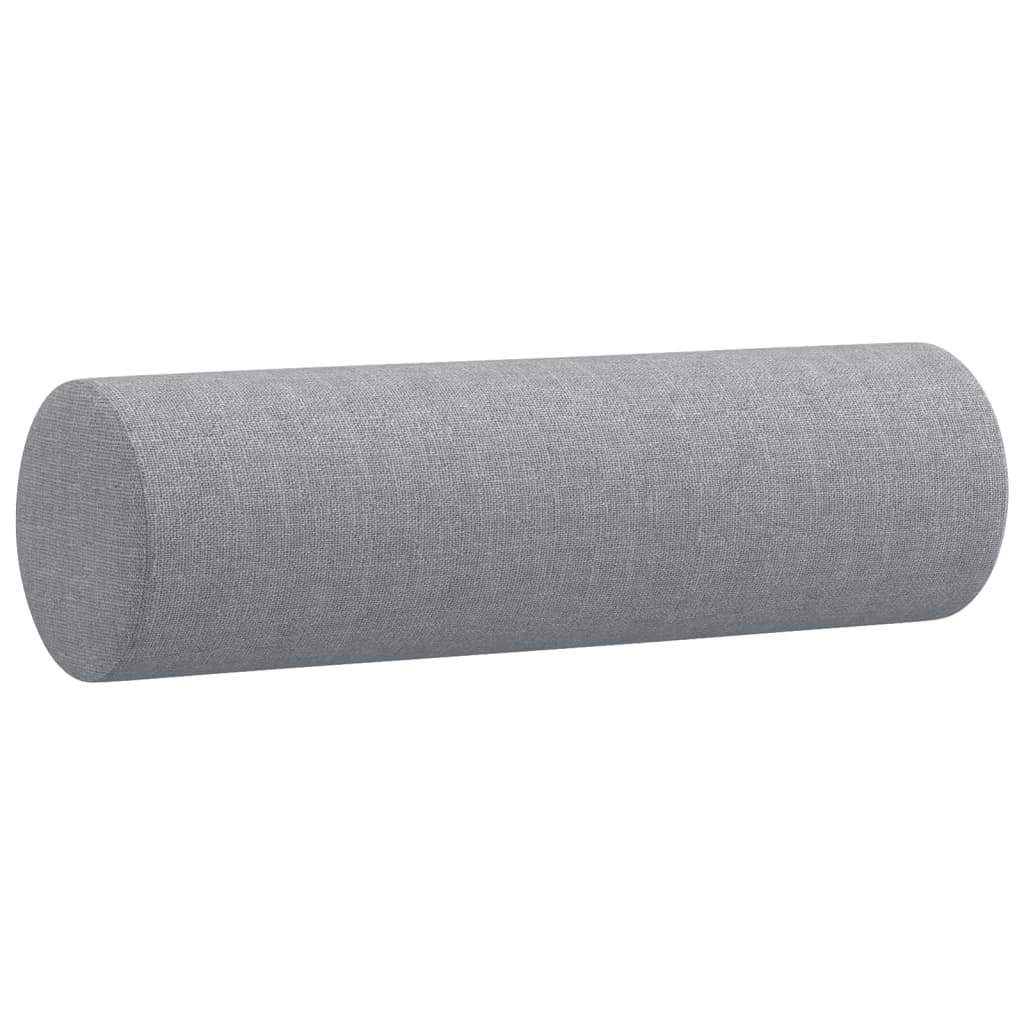 4-tlg. Sofagarnitur mit Kissen Taupe Stoff