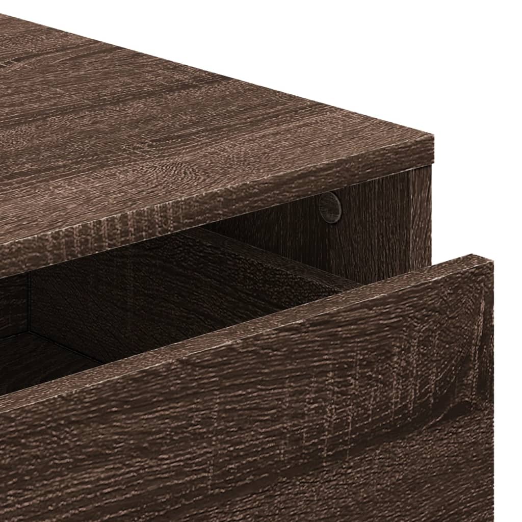Schubladenschrank Schwarz Eichen-Optik 41 x 40 x 58 cm